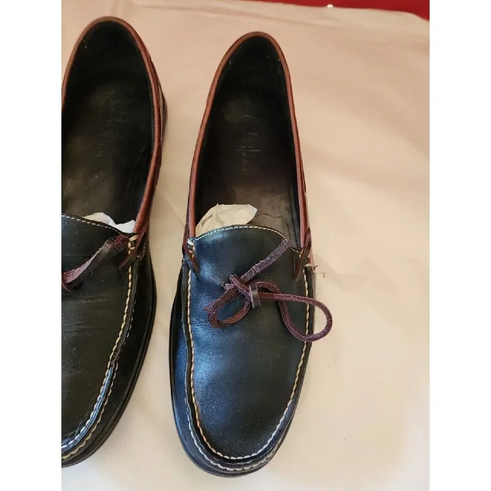 COLE HAAN MOCCASIN LOAFER C08940 BROWN LEATHER SIZE 12 M